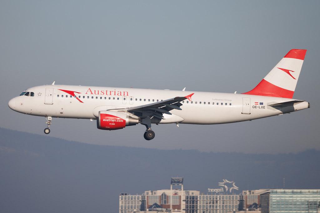 Frankfurt Airport: Austrian Airlines (OS / AUA) | Airbus A320-216 A320 | OE-LXE | MSN 3532