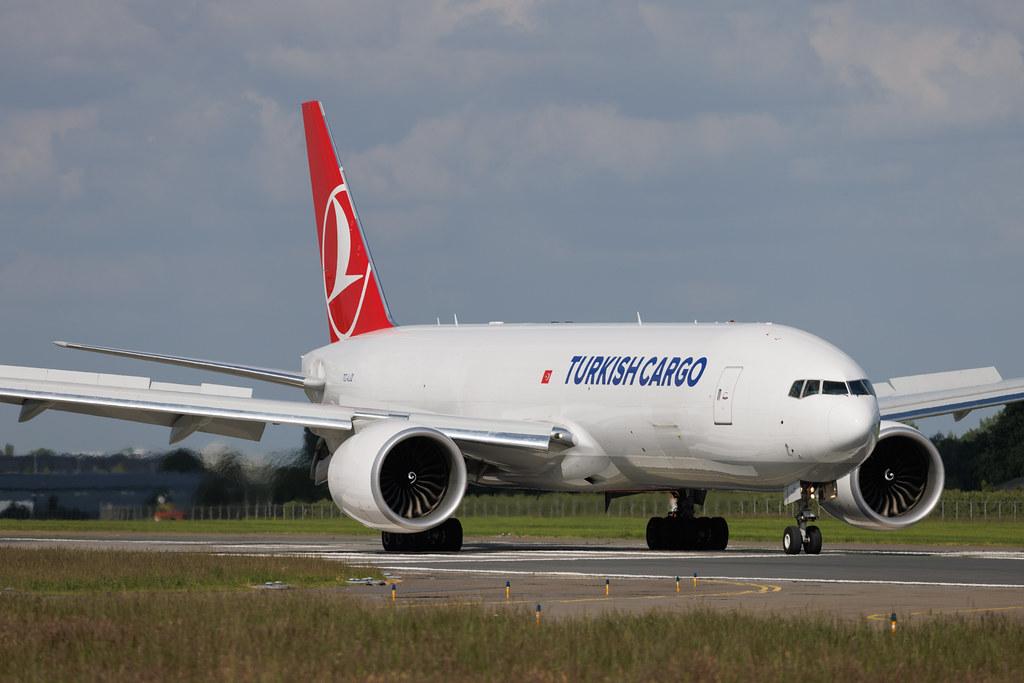 Maastricht Aachen Airport: Turkish Cargo (TK / THY) | Operator: Turkish Airlines | Boeing 777-F B77L | TC-LJZ | MSN 70427