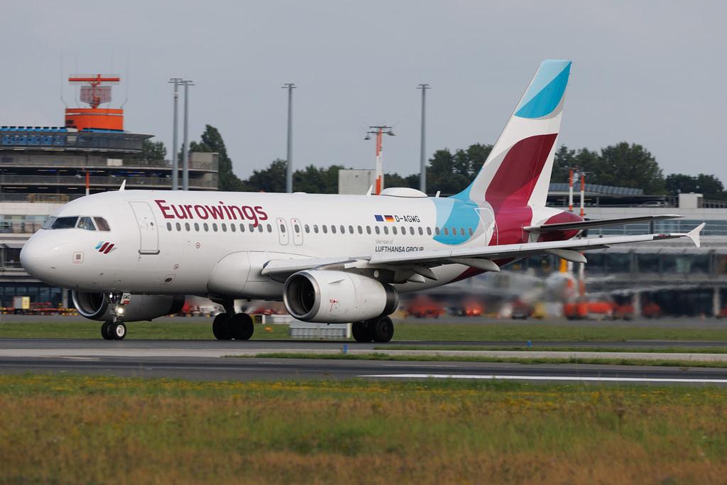 Hamburg Airport: Eurowings (EW / EWG) | Airbus A319-132 A319 | D-AGWG | MSN 3193