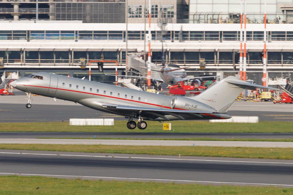 Hamburg Airport: VistaJet (VJT) | Bombardier Global 6000 GLEX | 9H-VJE | MSN 9502