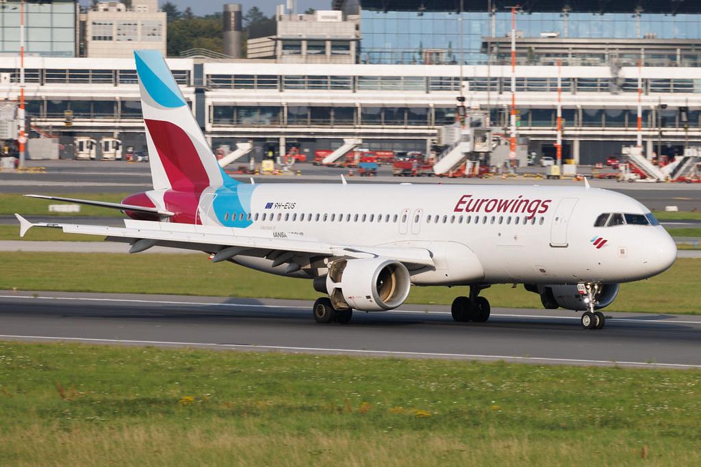 Hamburg Airport: Eurowings (EW / EWG) | Operator: Eurowings Europe | Airbus A320-214 A320 | 9H-EUS | MSN 04161