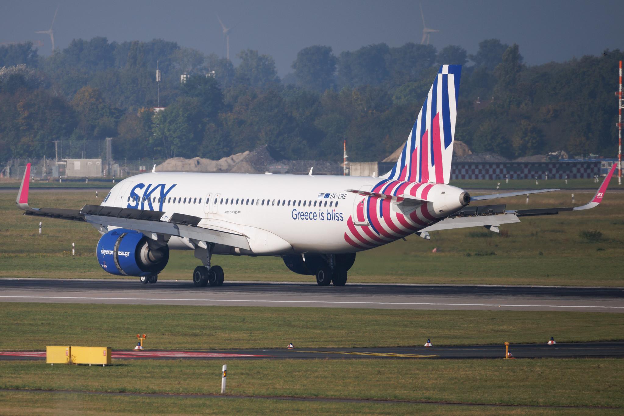 Düsseldorf Airport: SKY express (GQ / SEH) | Airbus A320-251N A20N | SX-CRE | MSN 10302