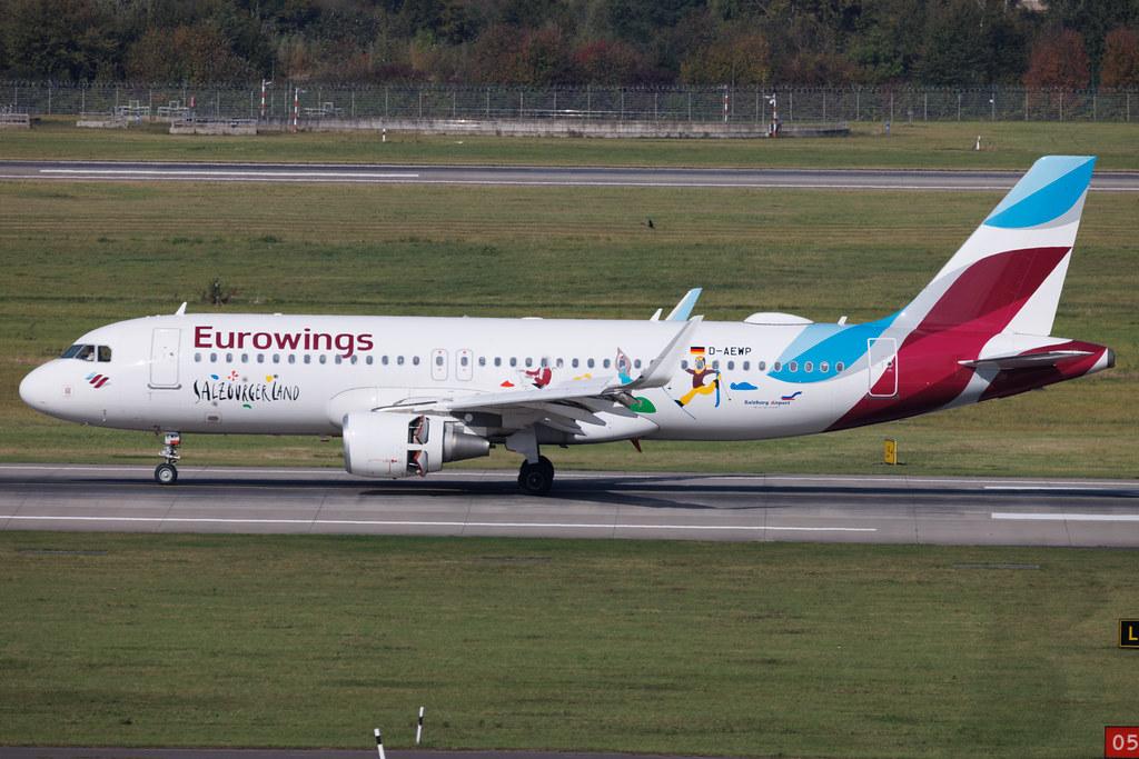 Düsseldorf Airport: Eurowings (EW / EWG) | Livery: Salzburger Land Livery | Airbus A320-214 A320 | D-AEWP | MSN 7377