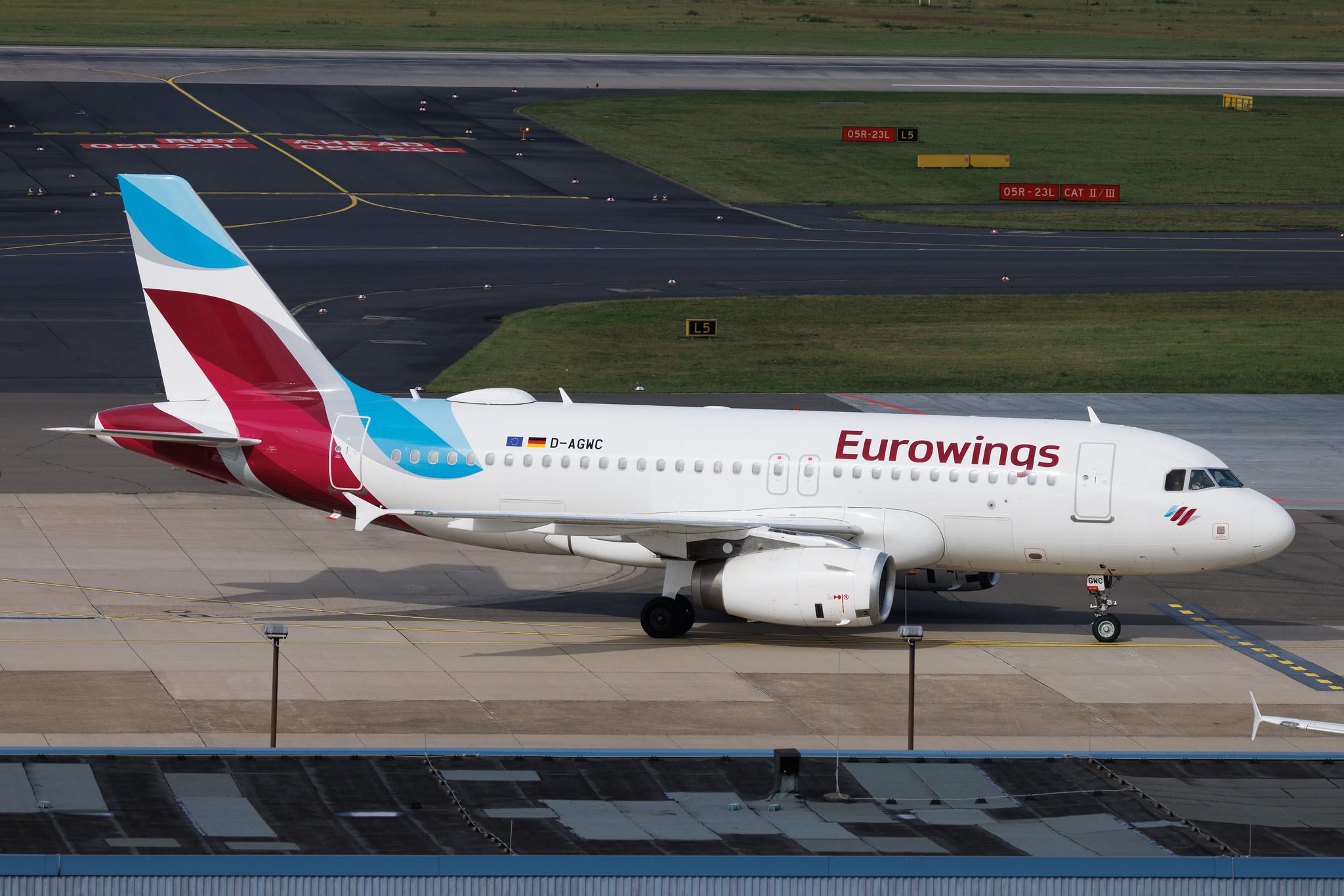 Düsseldorf Airport: Eurowings (EW / EWG) | Airbus A319-132 A319 | D-AGWC | MSN 2976
