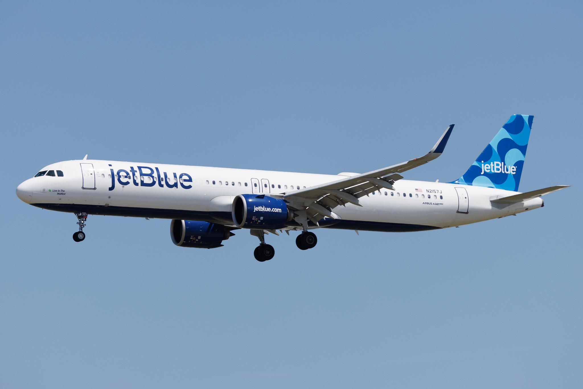 Los Angeles International Airport: JetBlue (B6 / JBU) | Airbus A321-271NX A21N | N2157J | MSN 11397