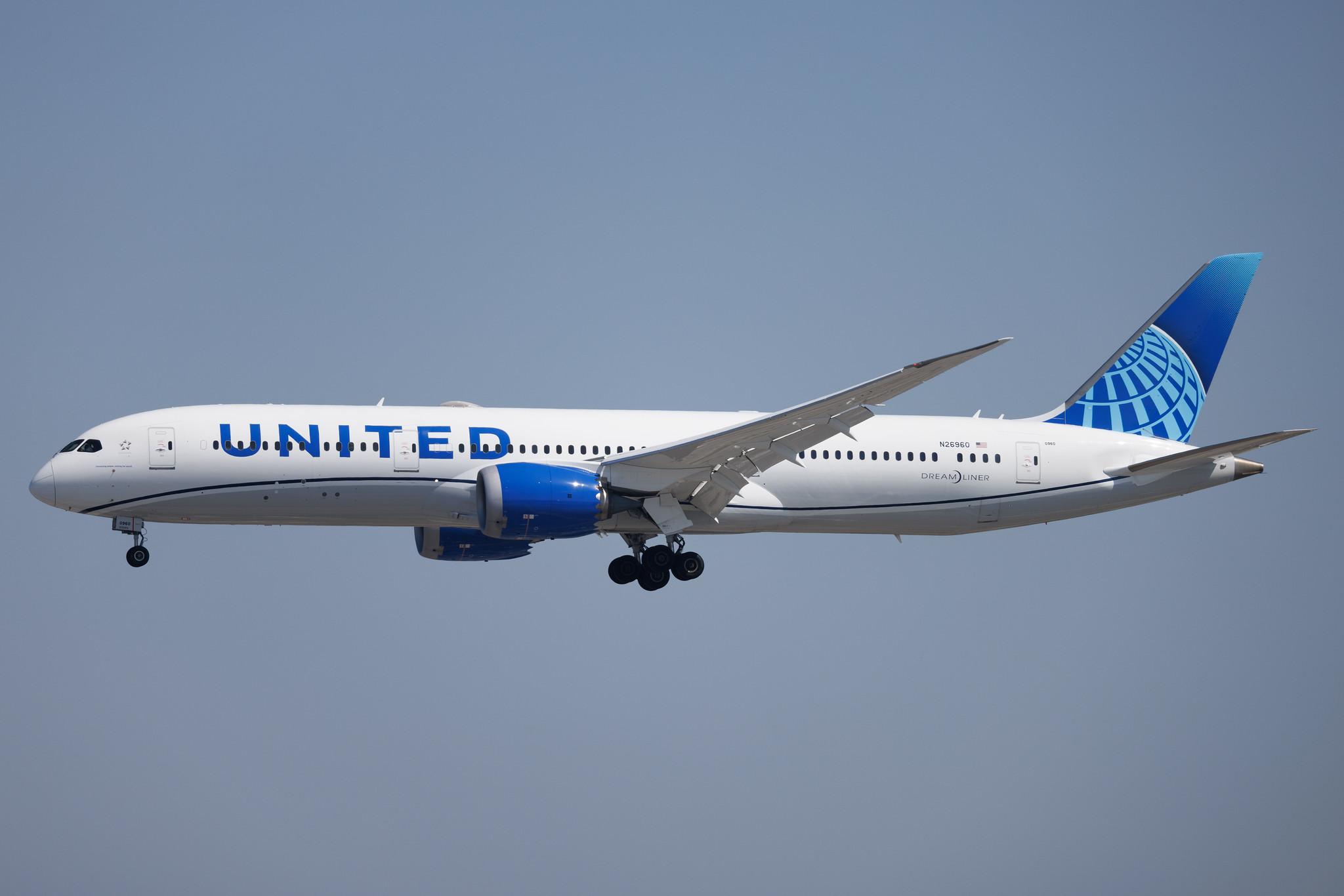 Los Angeles International Airport: United Airlines (UA / UAL) | Boeing 787-9 Dreamliner B789 | N26960 | MSN 36408