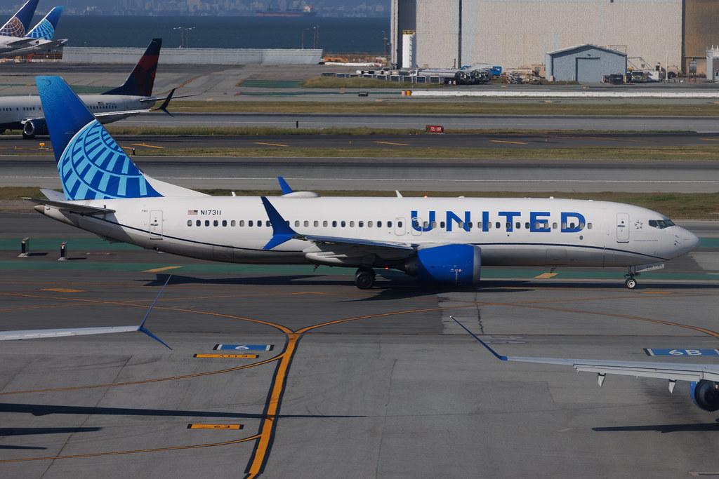 San Francisco International Airport: United Airlines (UA / UAL) | Boeing 737 MAX 8 B38M | N17311 | MSN 67567