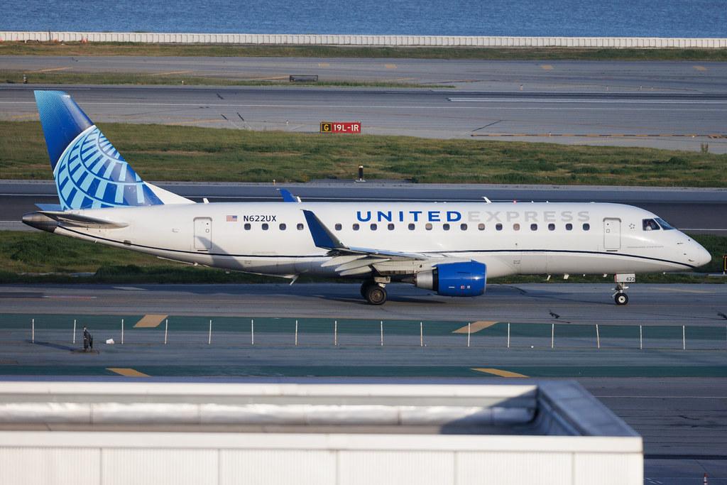 San Francisco International Airport: United Express (UA / UAL) | Operator: SkyWest Airlines | Embraer E175LL E75L | N622UX | MSN 17000826