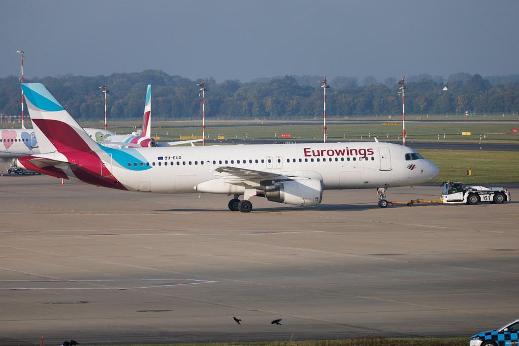 Düsseldorf Airport: Eurowings (EW / EWG) | Operator: Eurowings Europe | Airbus A320-214 A320 | 9H-EUO | MSN 03516
