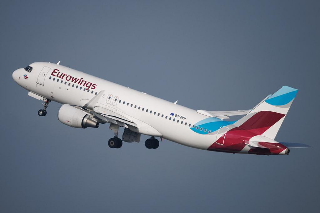 Düsseldorf Airport: Eurowings (EW / EWG) | Operator: Eurowings Europe | Airbus A320-214 A320 | 9H-EWH | MSN 07148