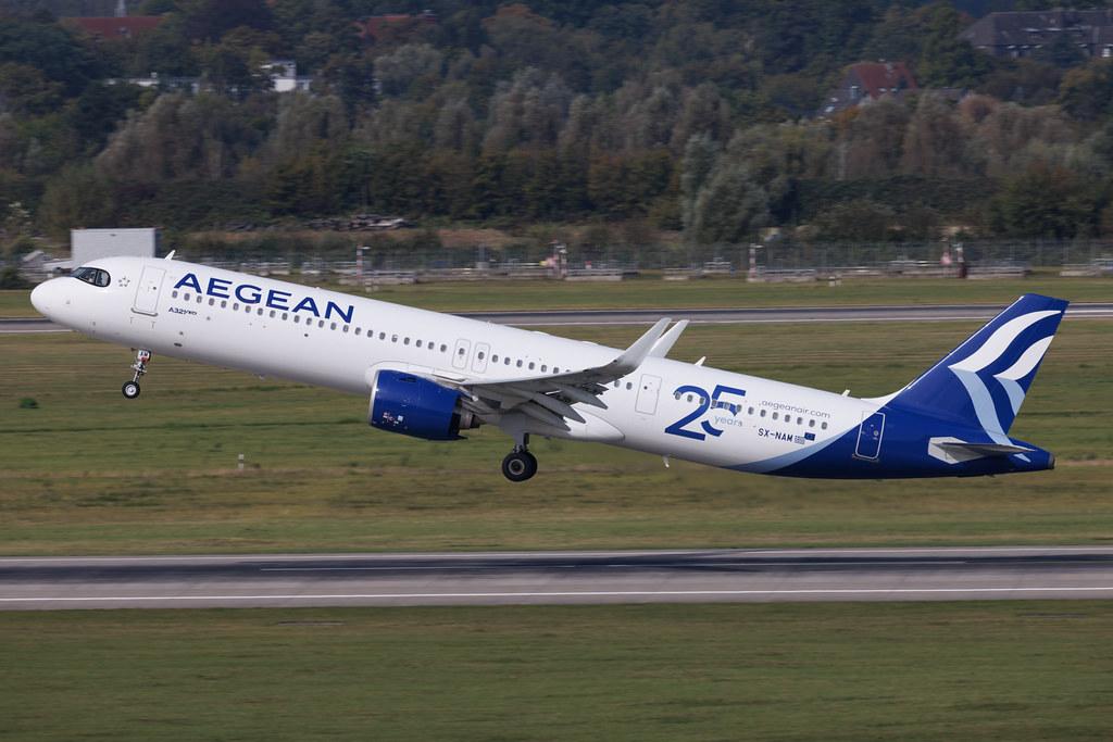 Düsseldorf Airport: Aegean Airlines (A3 / AEE) | Airbus A321-271NX A21N | SX-NAM | MSN 11085