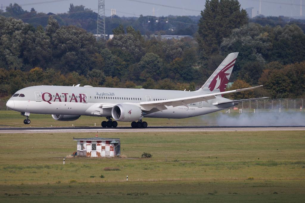 Düsseldorf Airport: Qatar Airways (QR / QTR) | Boeing 787-9 Dreamliner B789 | A7-BHO | MSN 64223