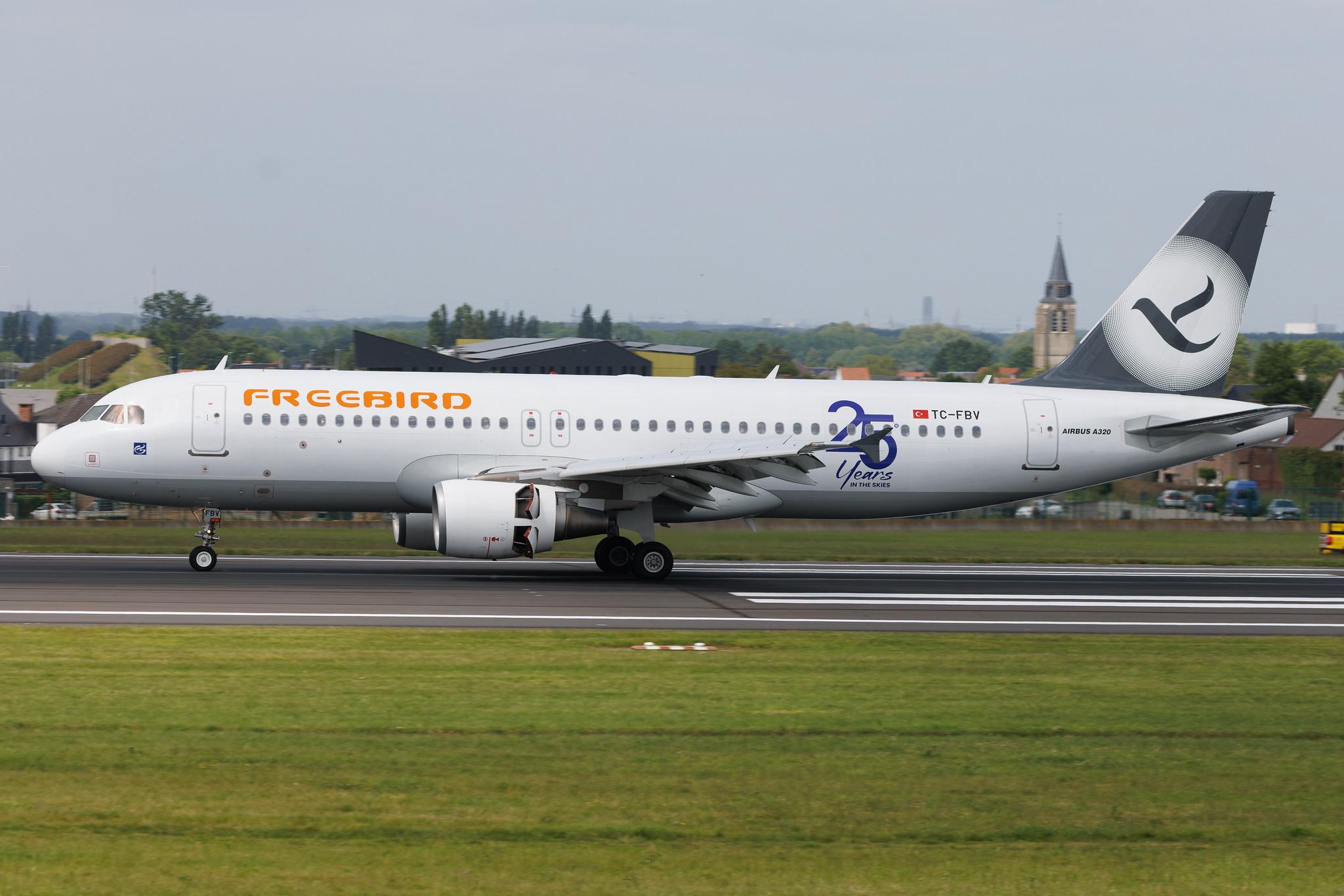Brussels Airport: Freebird Airlines (FH / FHY) | Airbus A320-214 A320 | TC-FBV | MSN 4658