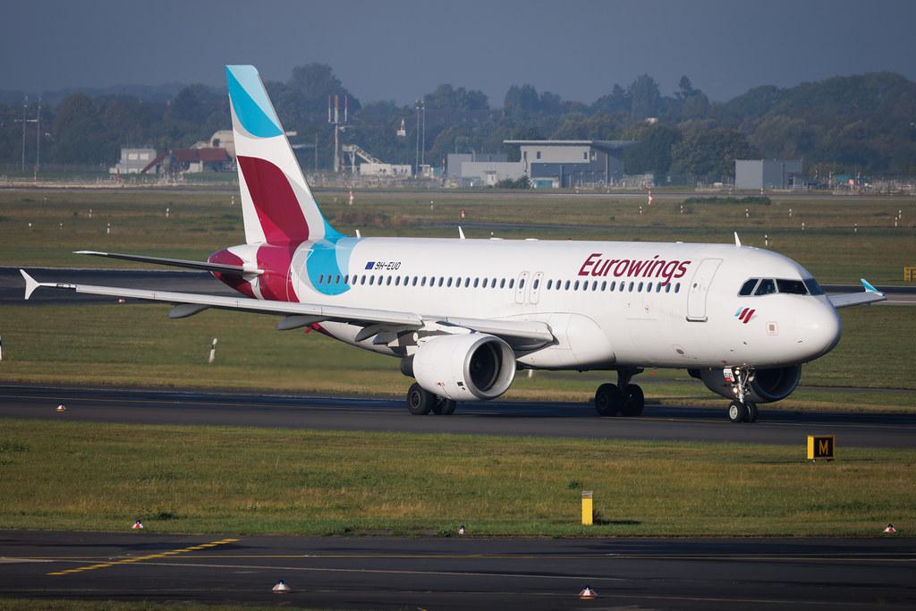 Düsseldorf Airport: Eurowings (EW / EWG) | Operator: Eurowings Europe | Airbus A320-214 A320 | 9H-EUO | MSN 03516