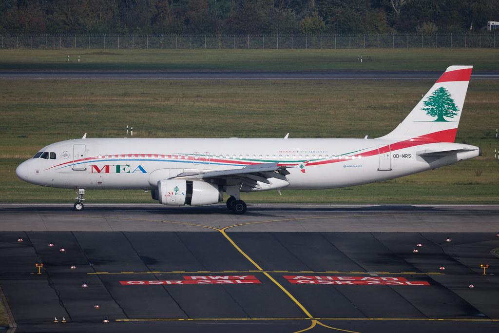 Düsseldorf Airport: MEA (ME / MEA) | Airbus A320-232 A320 | OD-MRS | MSN 03804