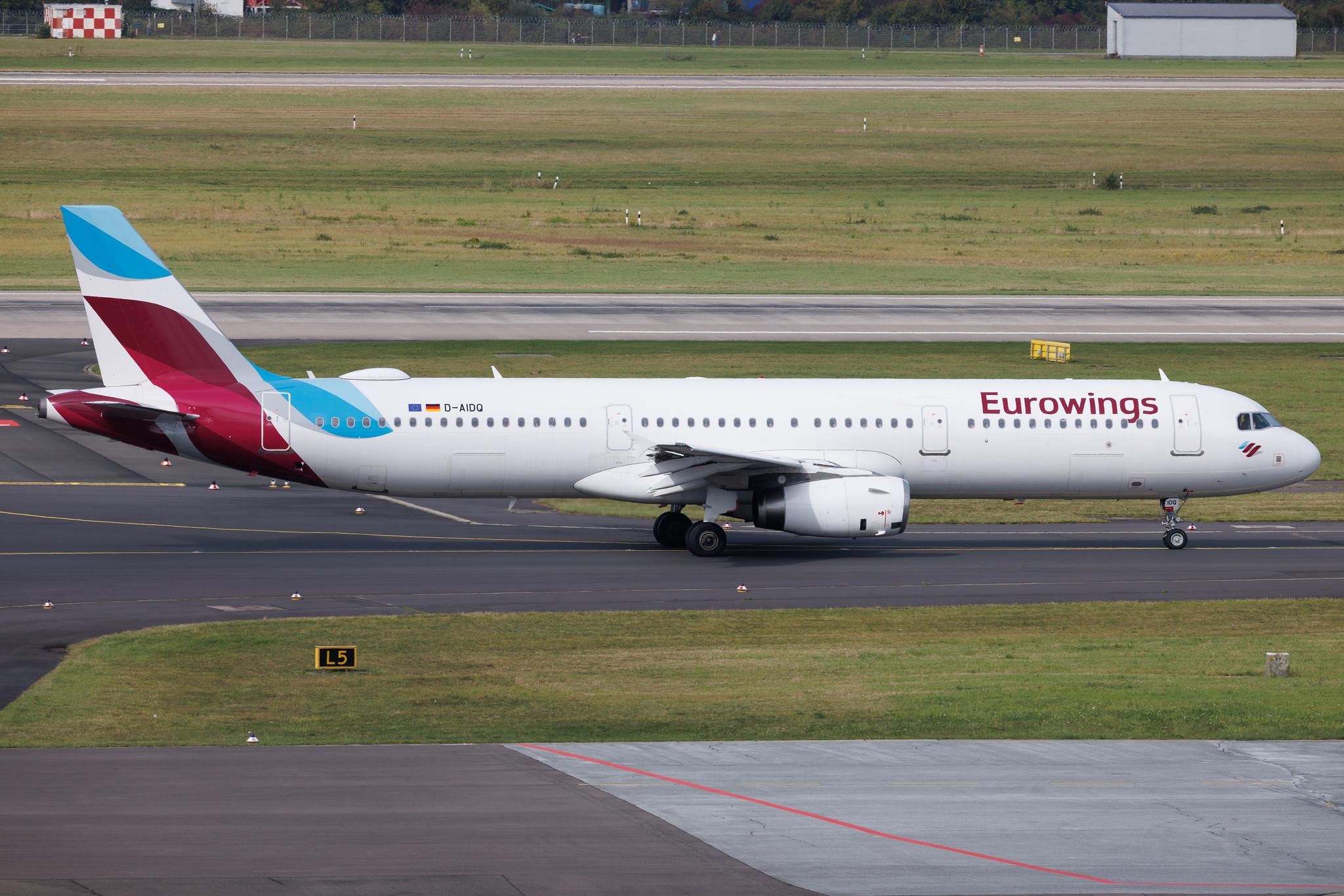 Düsseldorf Airport: Eurowings (EW / EWG) | Airbus A321-231 A321 | D-AIDQ | MSN 5028