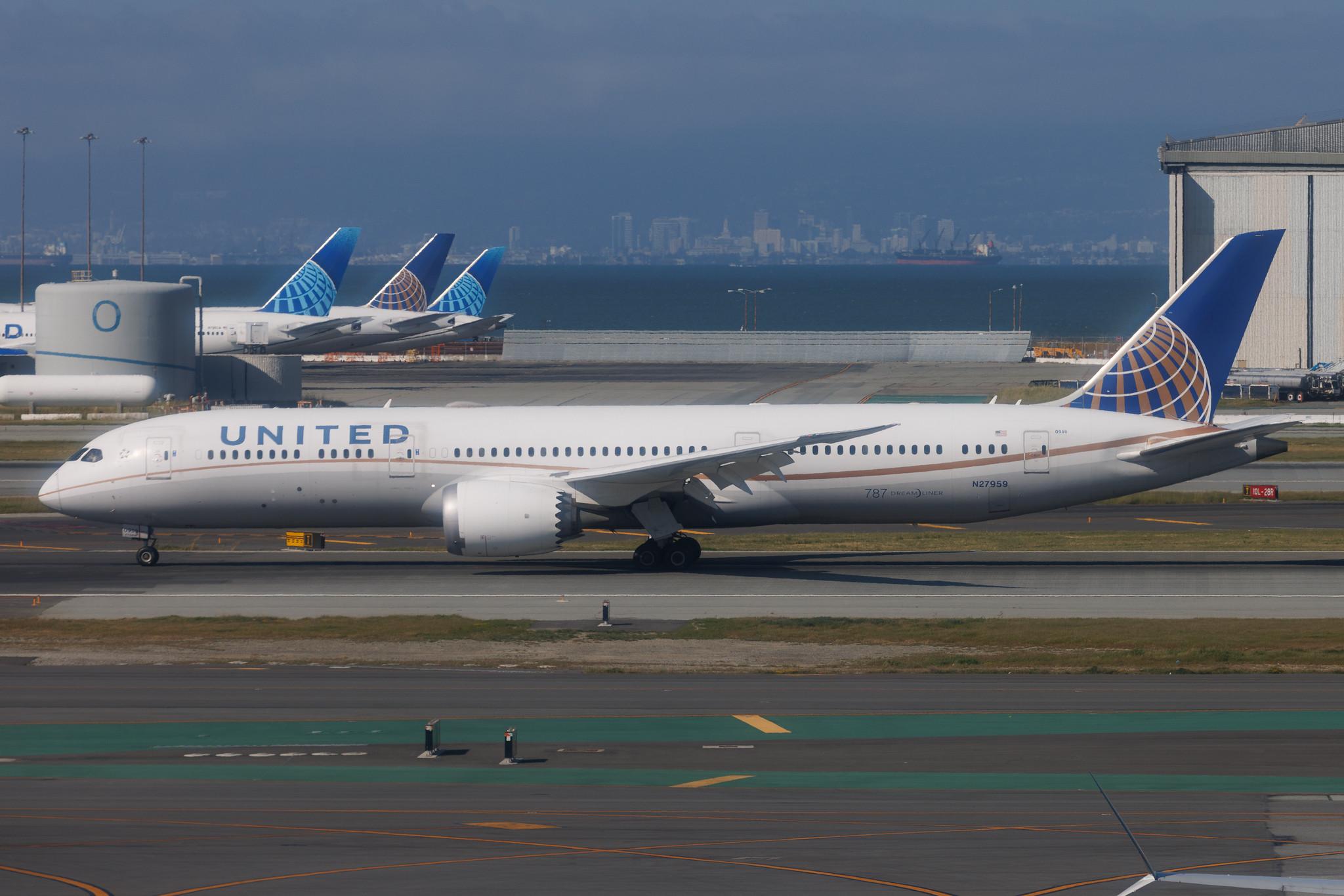 San Francisco International Airport: United Airlines (UA / UAL) | Boeing 787-9 Dreamliner B789 | N27959 | MSN 36407