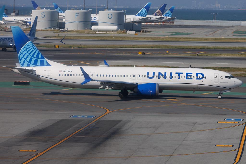 San Francisco International Airport: United Airlines (UA / UAL) | Boeing 737 MAX 9 B39M | N37553 | MSN 67180