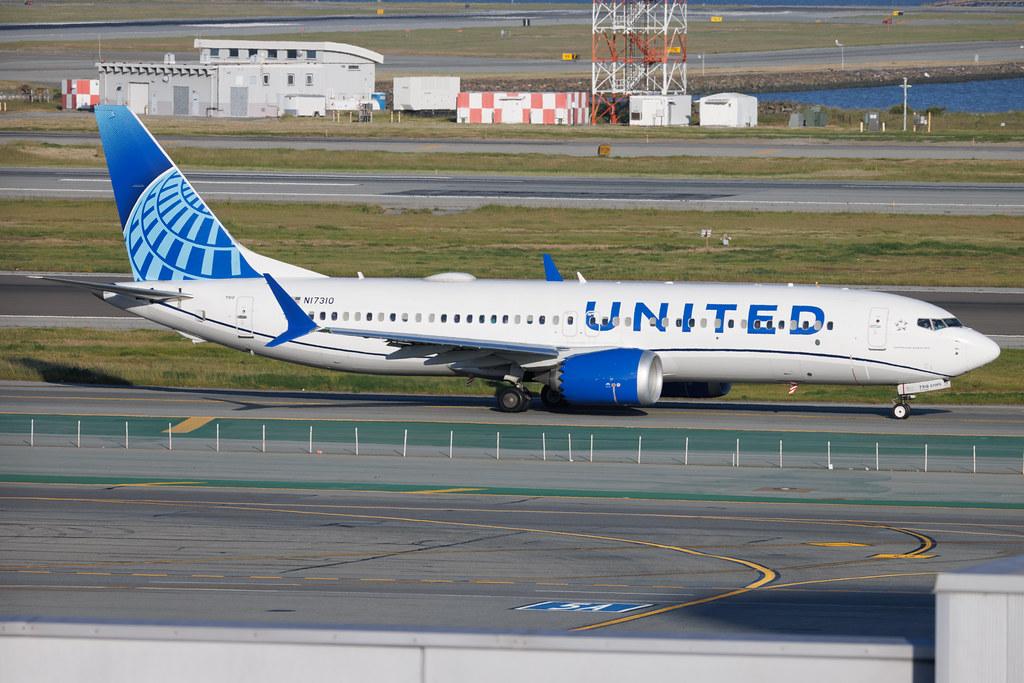 San Francisco International Airport: United Airlines (UA / UAL) | Boeing 737 MAX 8 B38M | N17310 | MSN 67566