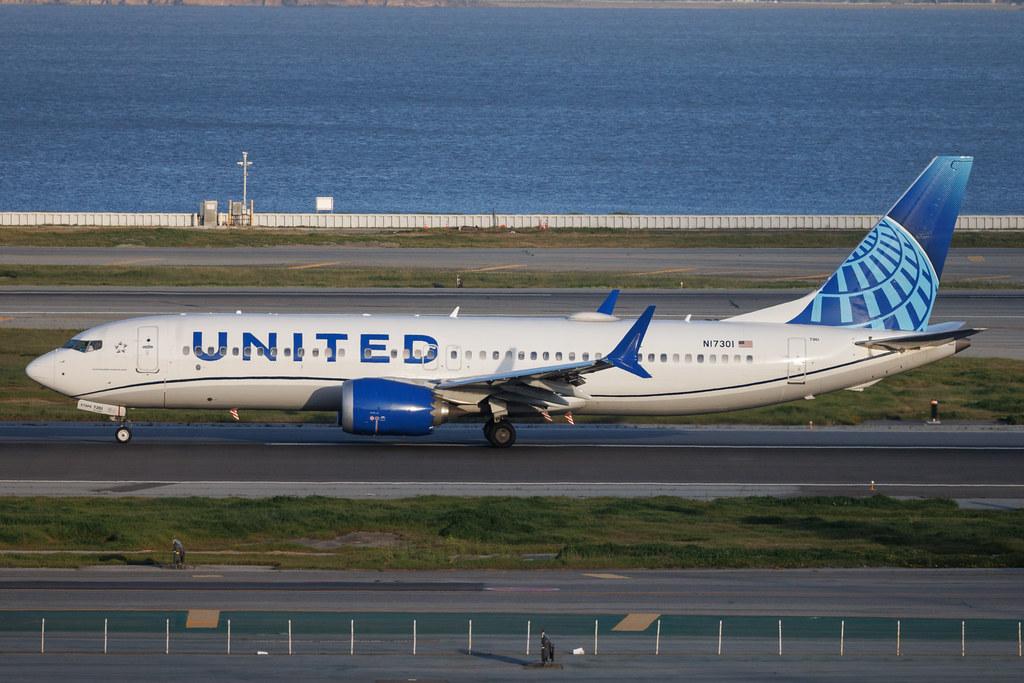 San Francisco International Airport: United Airlines (UA / UAL) | Boeing 737 MAX 8 B38M | N17301 | MSN 67554