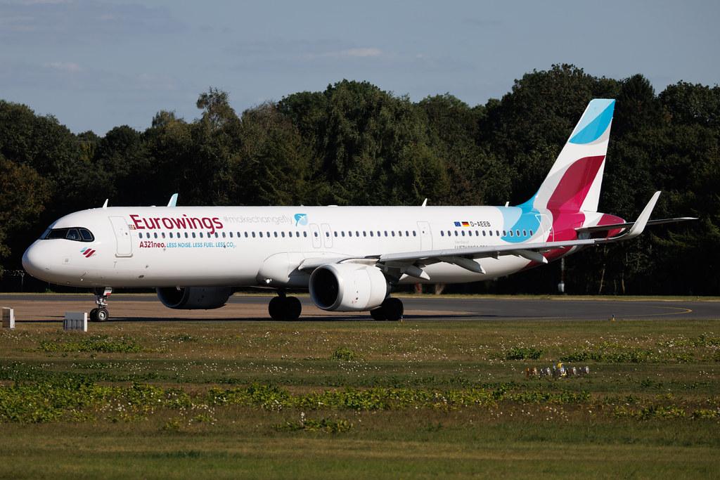Hamburg Airport: Eurowings (EW / EWG) | Airbus A321-251NX A21N | D-AEEB | MSN 11448