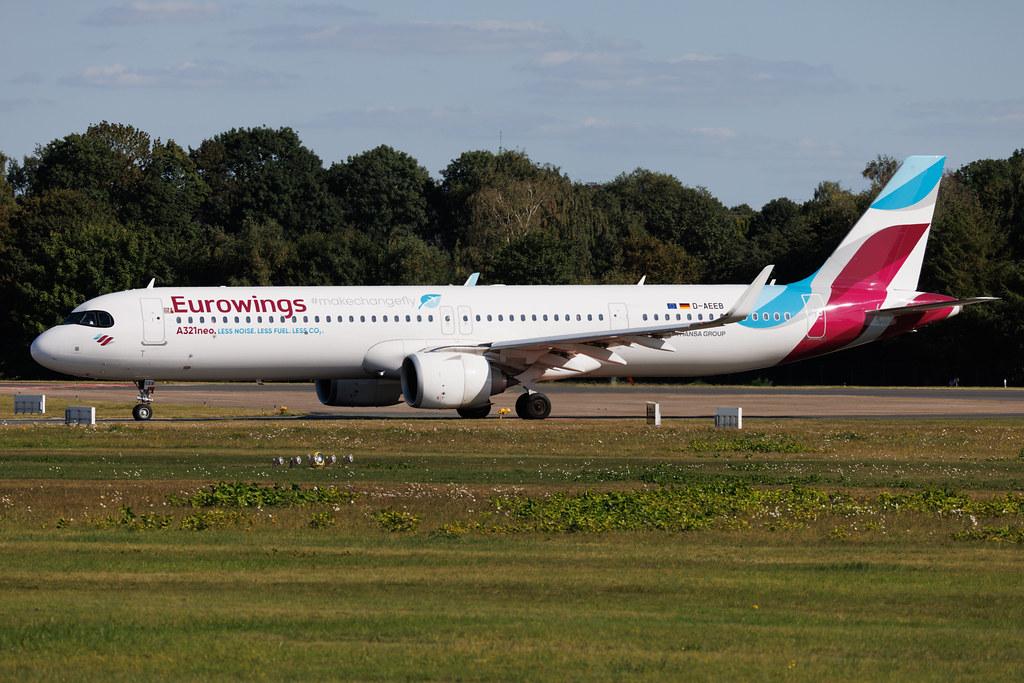 Hamburg Airport: Eurowings (EW / EWG) | Airbus A321-251NX A21N | D-AEEB | MSN 11448