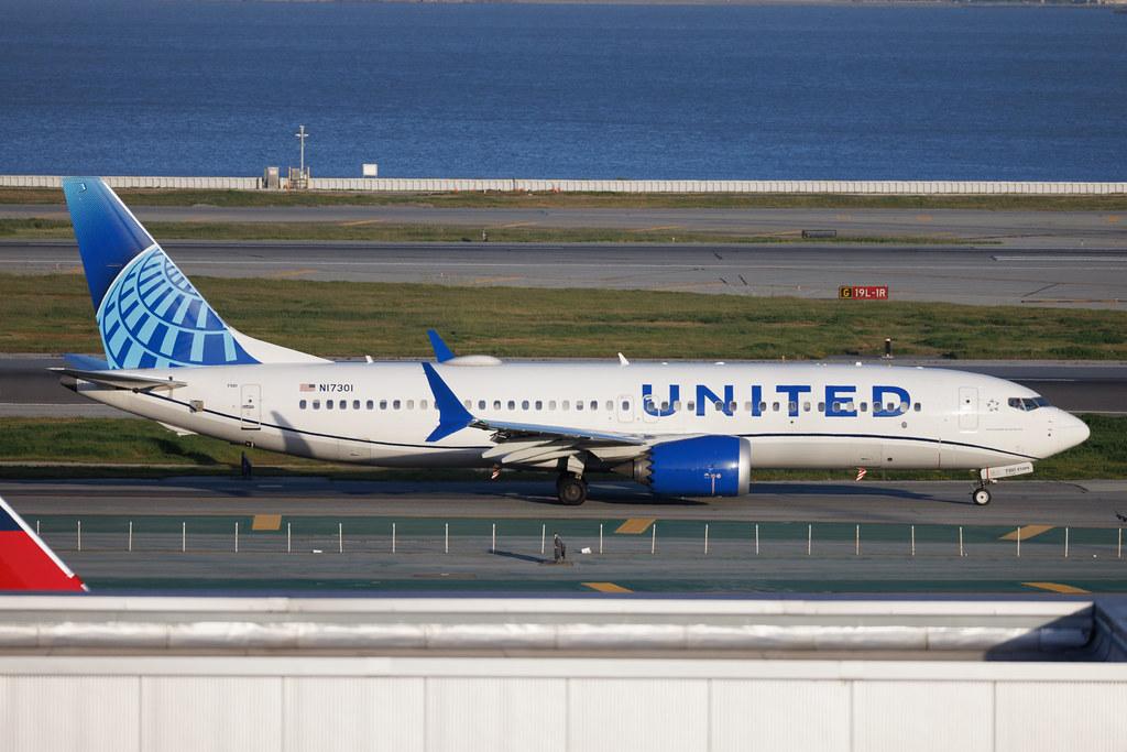 San Francisco International Airport: United Airlines (UA / UAL) | Boeing 737 MAX 8 B38M | N17301 | MSN 67554
