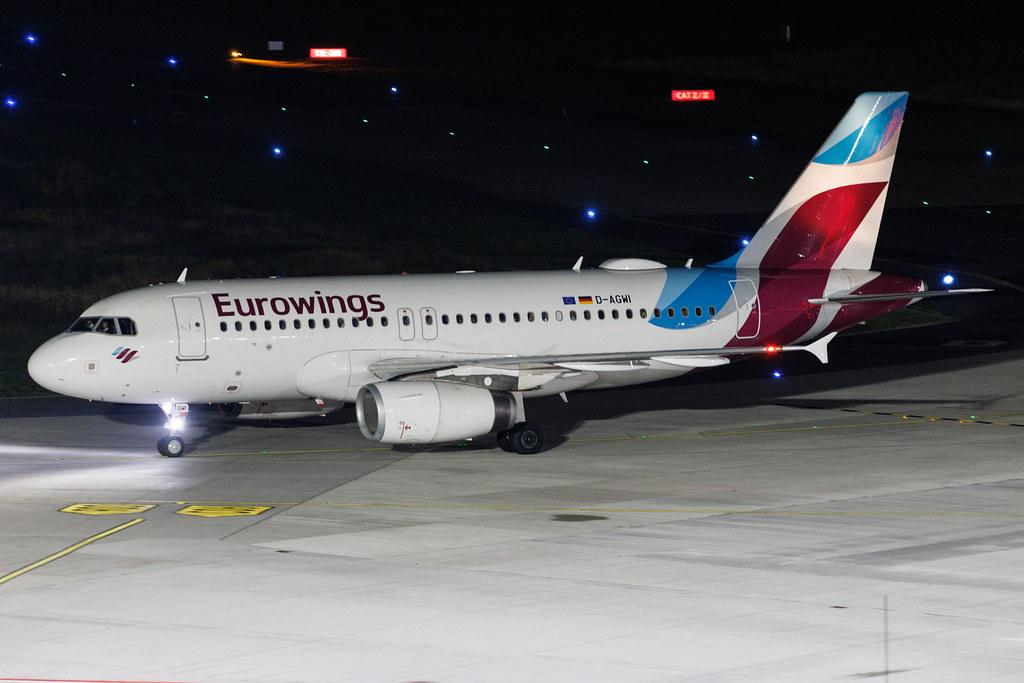 Köln Bonn Airport: Eurowings (EW / EWG) | Airbus A319-132 A319 | D-AGWI | MSN 3358