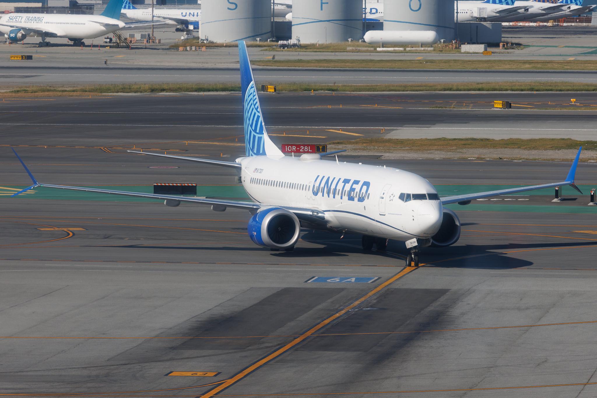 San Francisco International Airport: United Airlines (UA / UAL) | Boeing 737 MAX 8 B38M | N17301 | MSN 67554