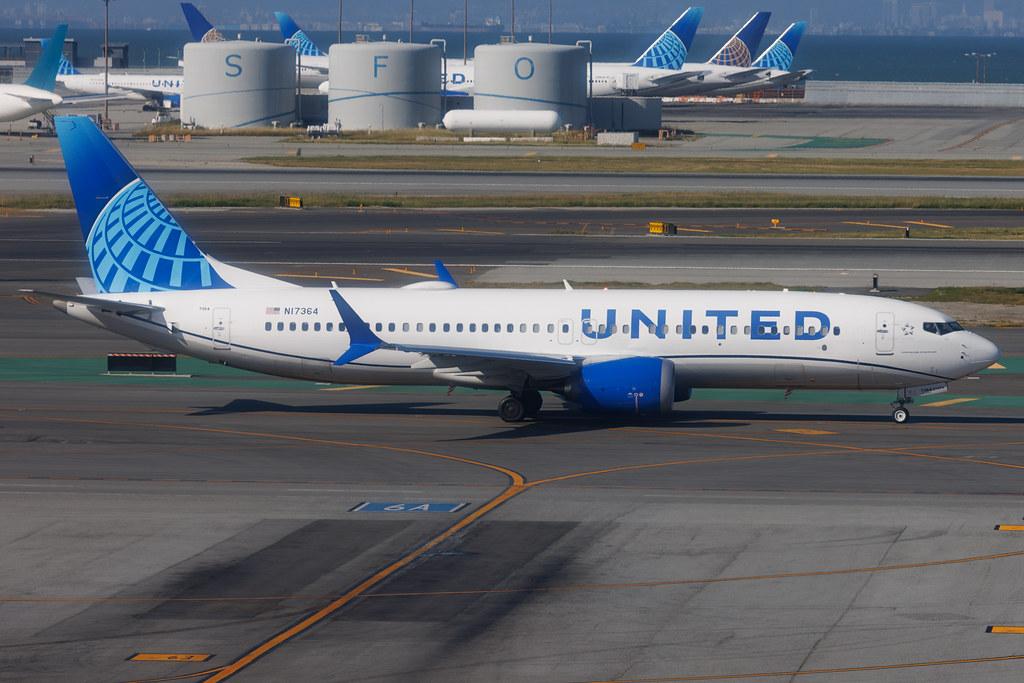 San Francisco International Airport: United Airlines (UA / UAL) | Boeing 737 MAX 8 B38M | N17364 | MSN 67637