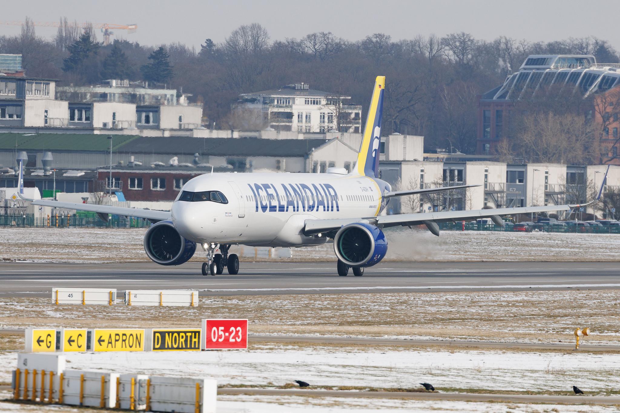 Hamburg Finkenwerder: Icelandair (FI / ICE) | Airbus A321-271NX A21N | D-AZXH | TF-IAG | MSN 13001