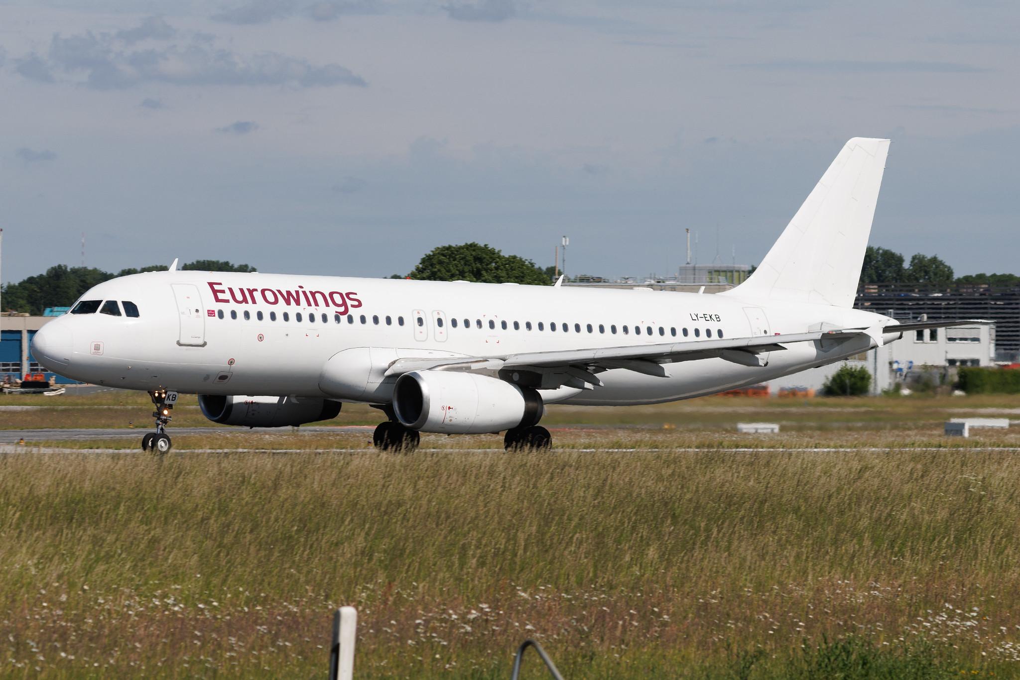 Hamburg Airport: Eurowings (EW / EWG) | Operator: GetJet Airlines | Airbus A320-232 A320 | LY-EKB | MSN 05348