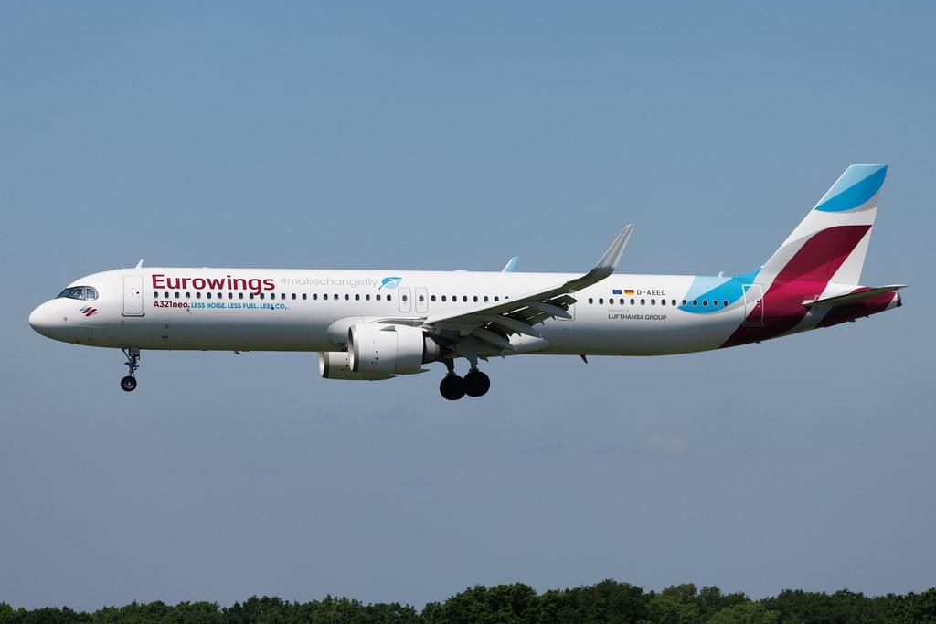 Hamburg Airport: Eurowings (EW / EWG) | Airbus A321-251NX A21N | D-AEEC | MSN 11594