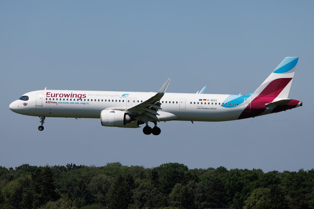Hamburg Airport: Eurowings (EW / EWG) | Airbus A321-251NX A21N | D-AEEC | MSN 11594