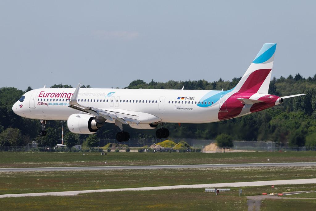 Hamburg Airport: Eurowings (EW / EWG) | Airbus A321-251NX A21N | D-AEEC | MSN 11594