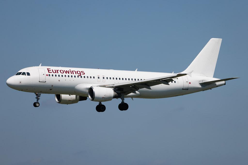 Hamburg Airport: Eurowings (EW / EWG) | Operator: GetJet Airlines | Airbus A320-214 A320 | LY-GYM | MSN 02584