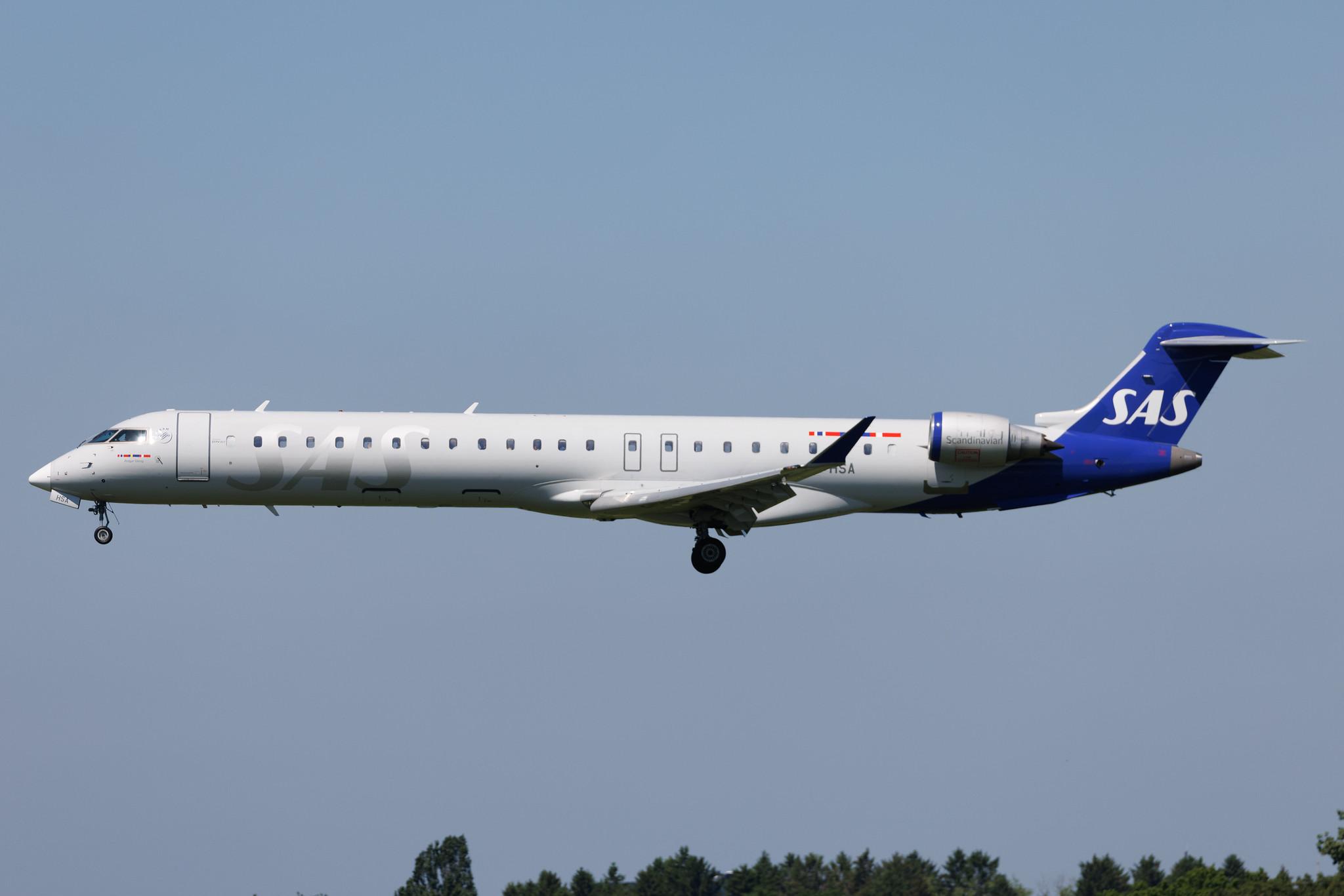 Hamburg Airport: SAS (SK / SAS) | Operator: CityJet | Mitsubishi CRJ-900LR CRJ9 | EI-HSA | MSN 15080