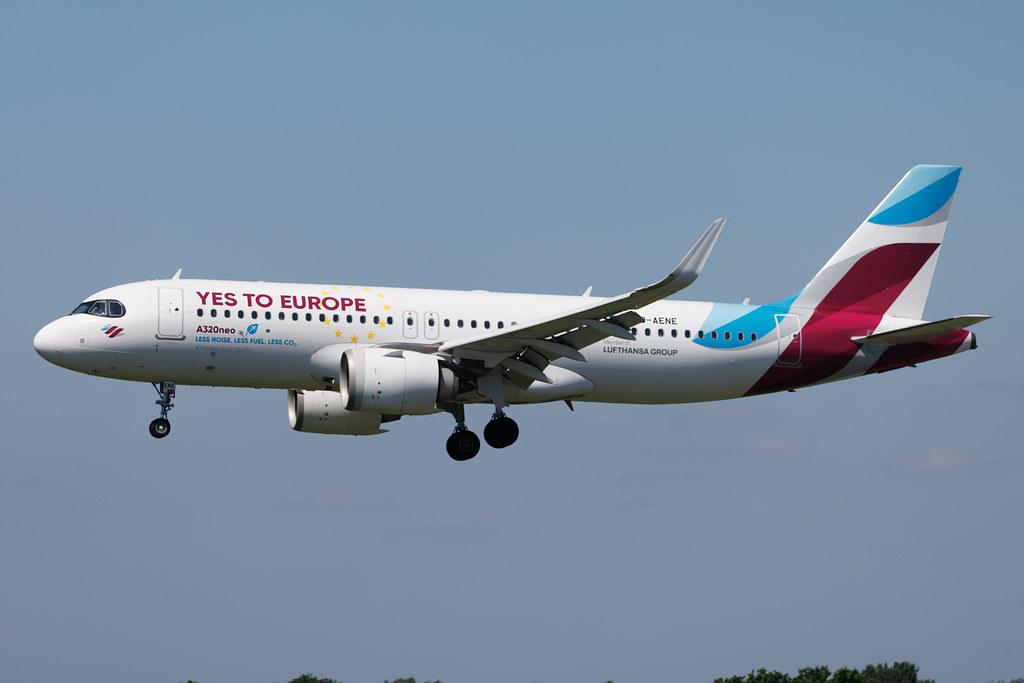 Hamburg Airport: Eurowings (EW / EWG) | Livery: Yes To Europe Livery | Airbus A320-251N A20N | D-AENE | MSN 10932