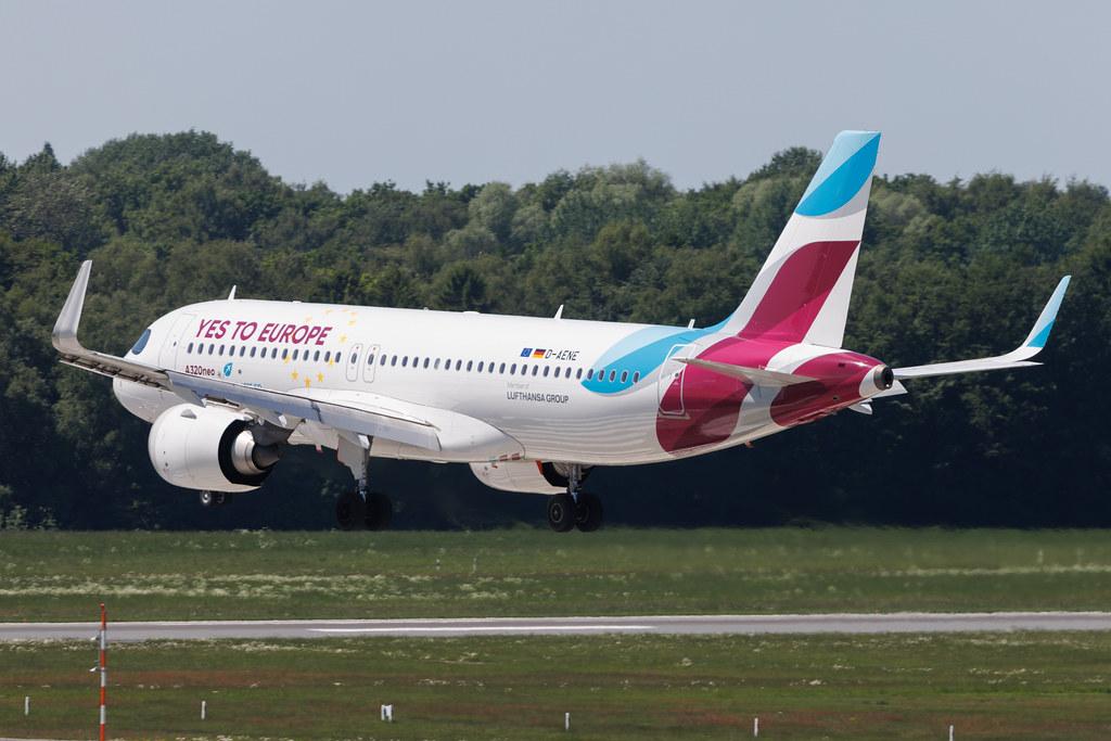 Hamburg Airport: Eurowings (EW / EWG) | Livery: Yes To Europe Livery | Airbus A320-251N A20N | D-AENE | MSN 10932