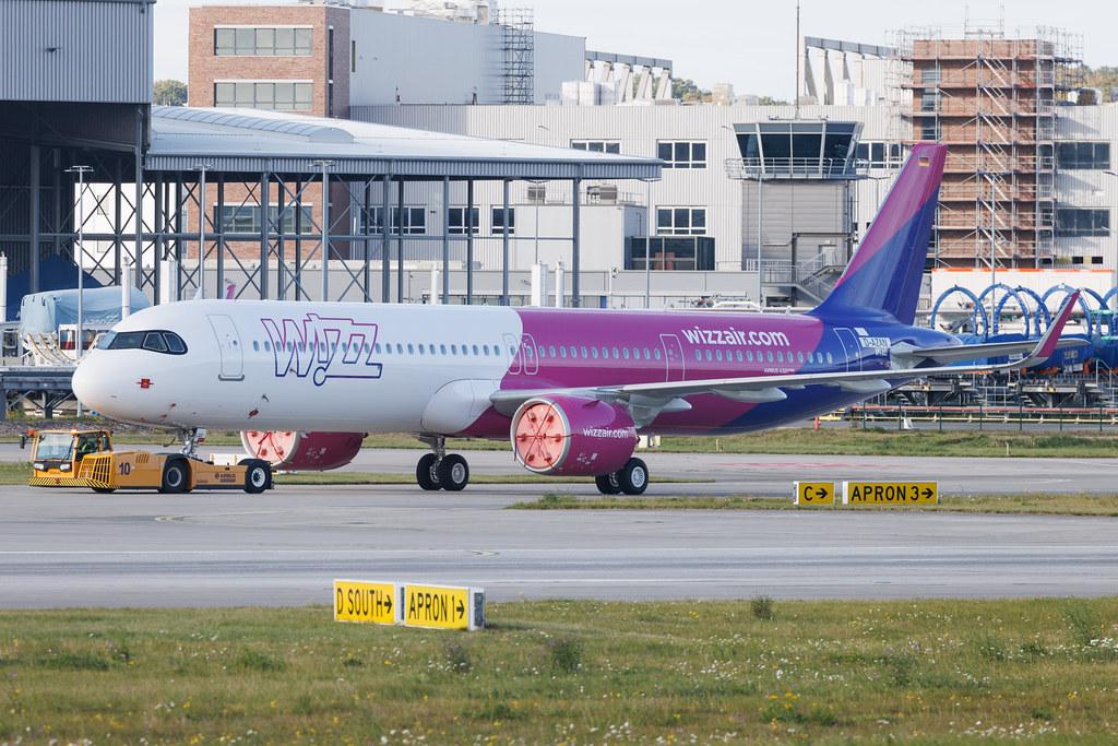 Hamburg Finkenwerder: Wizz Air (W6 / WZZ) | Airbus A321-271NX A21N | D-AZAN | HA-LGZ | MSN 12814