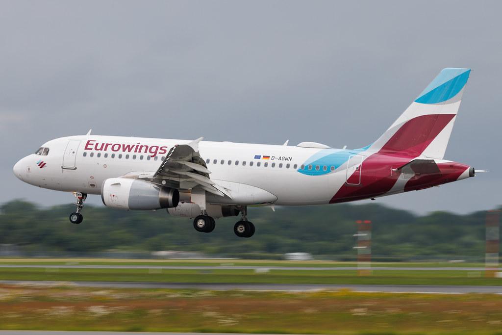 Hamburg Airport: Eurowings (EW / EWG) | Airbus A319-132 A319 | D-AGWN | MSN 3841