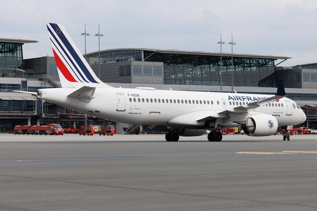Hamburg Airport: Air France (AF / AFR) | Airbus A220-300 BCS3 | F-HZUK | MSN 55173