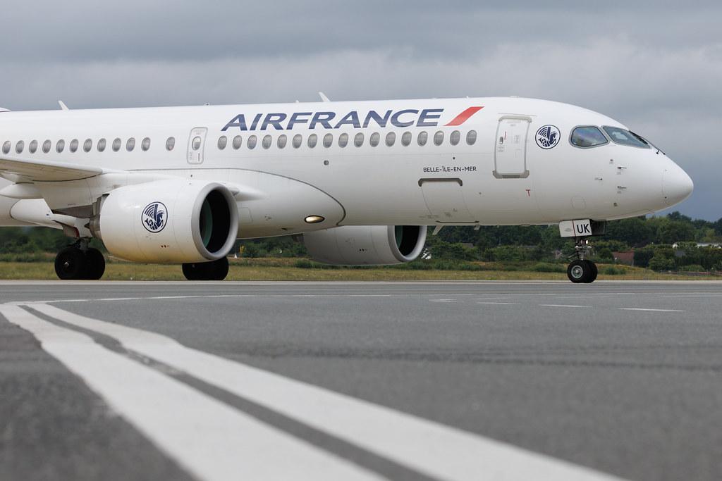 Hamburg Airport: Air France (AF / AFR) | Airbus A220-300 BCS3 | F-HZUK | MSN 55173