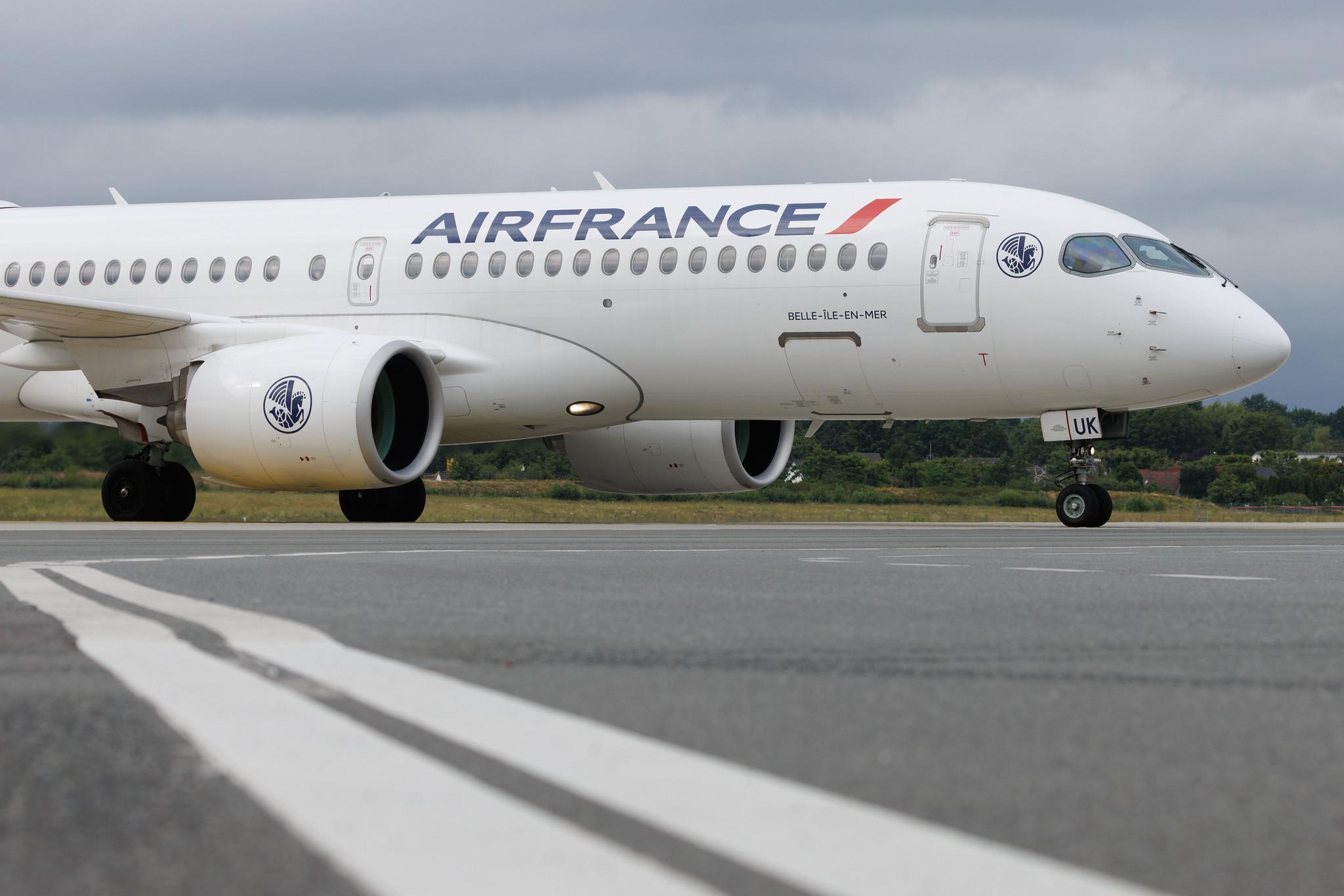 Hamburg Airport: Air France (AF / AFR) | Airbus A220-300 BCS3 | F-HZUK | MSN 55173