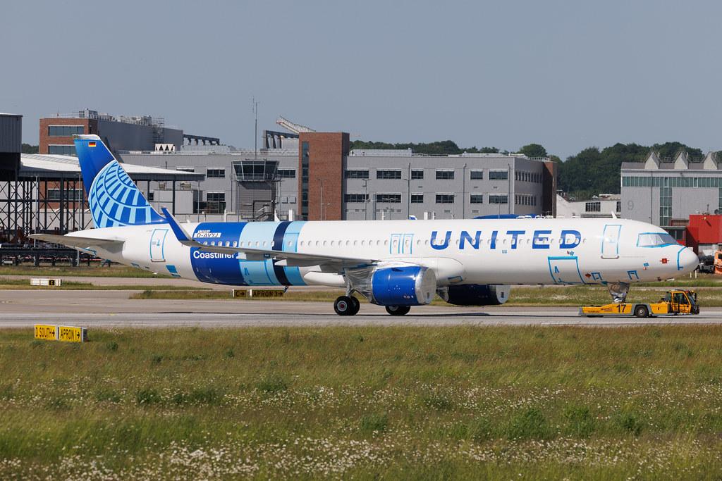Hamburg Finkenwerder: United Airlines (UA / UAL) | Airbus A321-252NX A21N | D-AVYJ | N94750 | MSN 13054