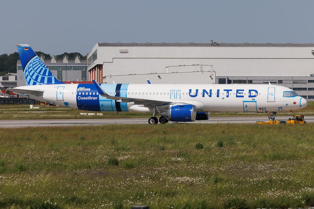 Hamburg Finkenwerder: United Airlines (UA / UAL) | Airbus A321-252NX A21N | D-AVYJ | N94750 | MSN 13054