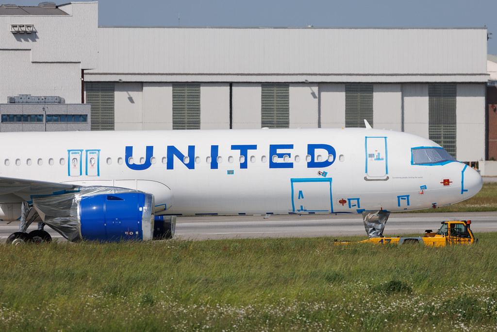 Hamburg Finkenwerder: United Airlines (UA / UAL) | Airbus A321-252NX A21N | D-AVYJ | N94750 | MSN 13054
