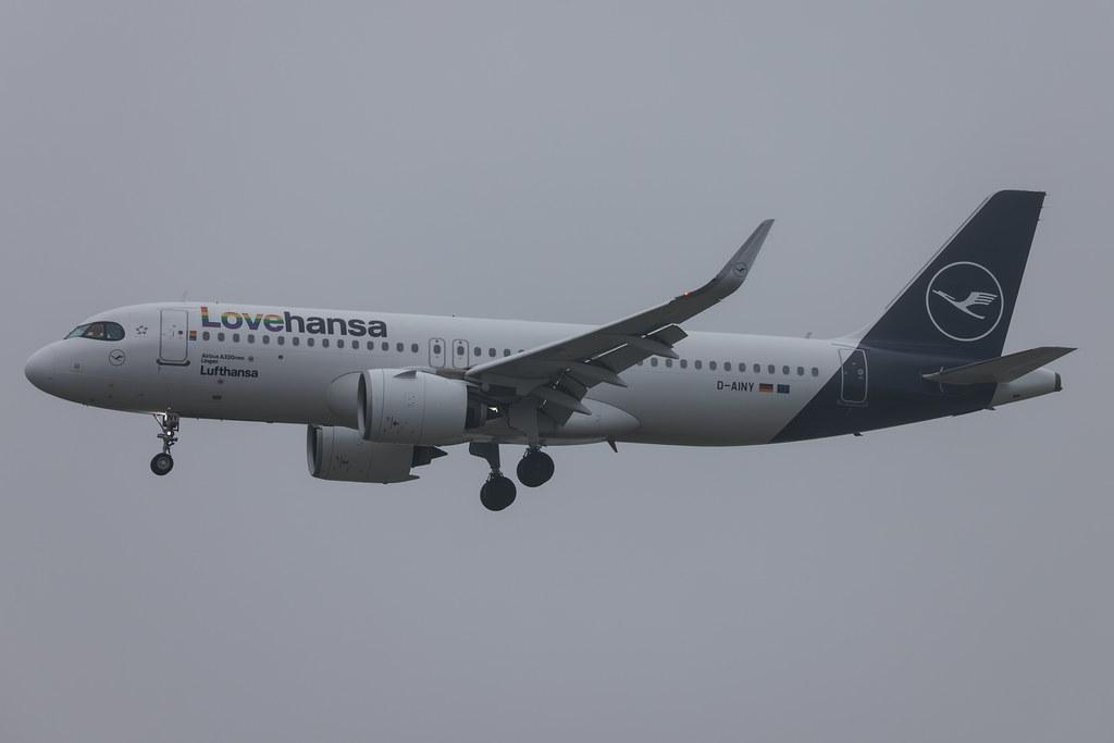 Frankfurt Airport: Lufthansa (LH / DLH) | Livery: Lovehansa Livery | Airbus A320-271N A20N | D-AINY | MSN 9453