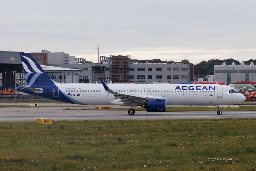 Hamburg Finkenwerder: Aegean Airlines (A3 / AEE) | Airbus A321-271NX A21N | SX-NAR | MSN 12718
