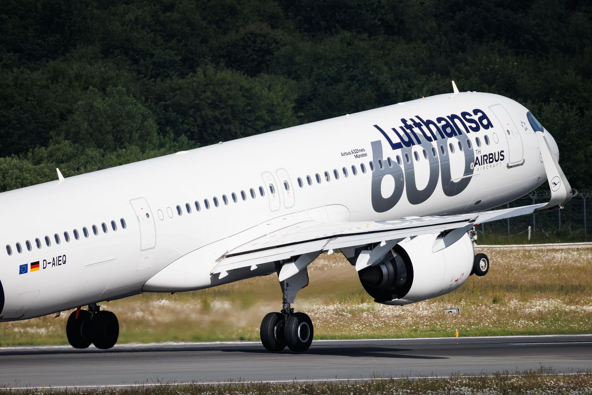 Hamburg Airport: Lufthansa (LH / DLH) | Livery: 600th Airbus Aircraft | Airbus A321-271NX A21N | D-AIEQ | MSN 11267